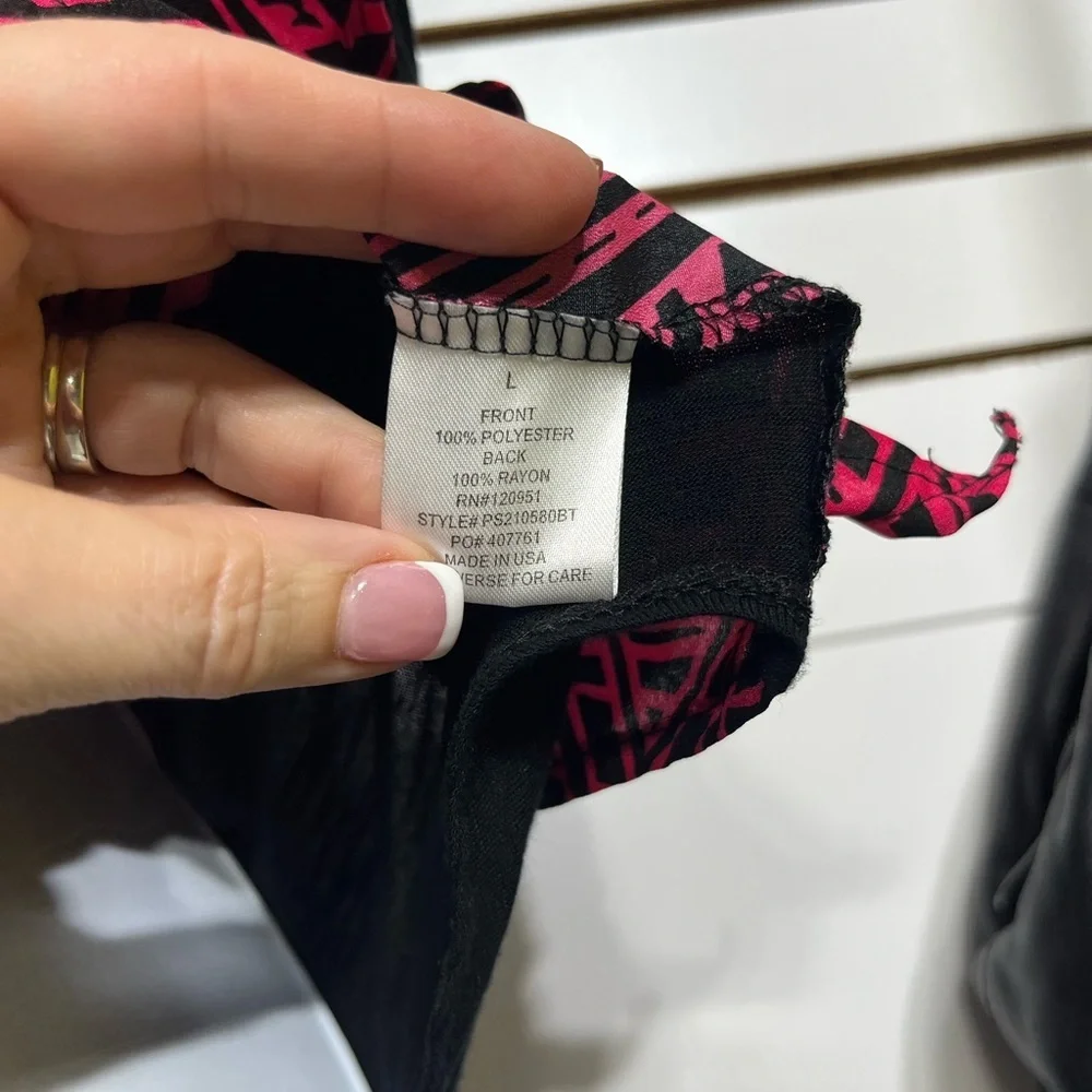 🔥Pink Rose tie-front blouse - Picture 4 of 8